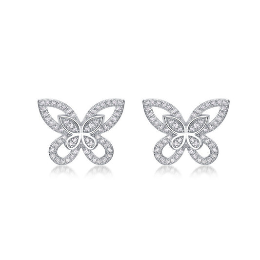 FairyLocus ”Dance Lightly“ Butterfly Sterling Silver Earrings FLCSBSER03 FairyLocus