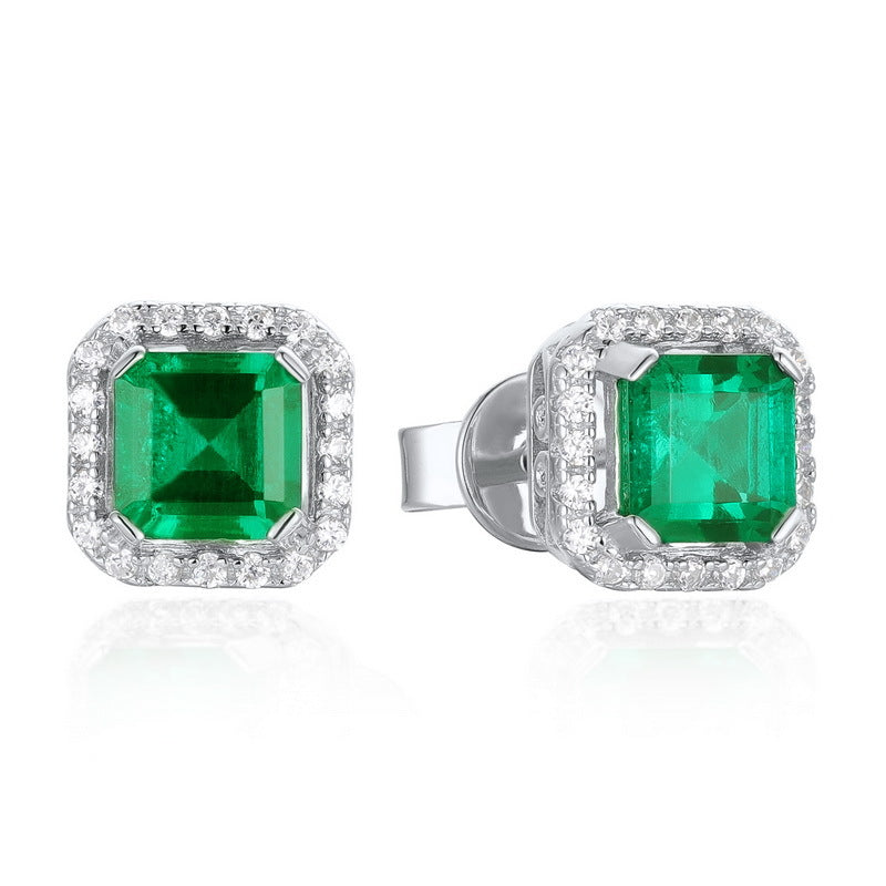 FairyLocus Classic Emerald Sterling Silver Earrings FLCSBSER04 FairyLocus