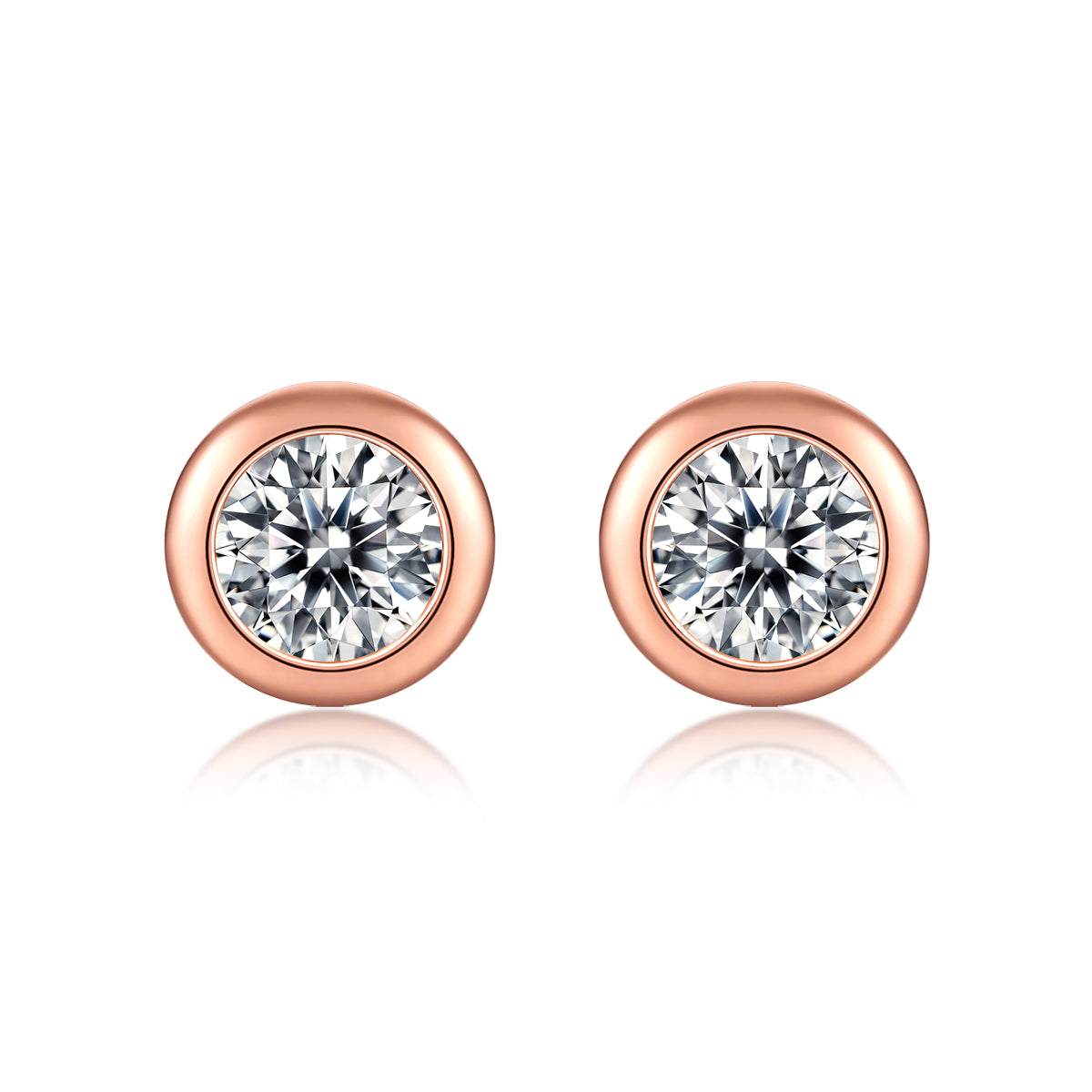 FairyLocus Eternity Round Cut Moissanite Earring D Color VVS1 FLZZERMS14 FairyLocus