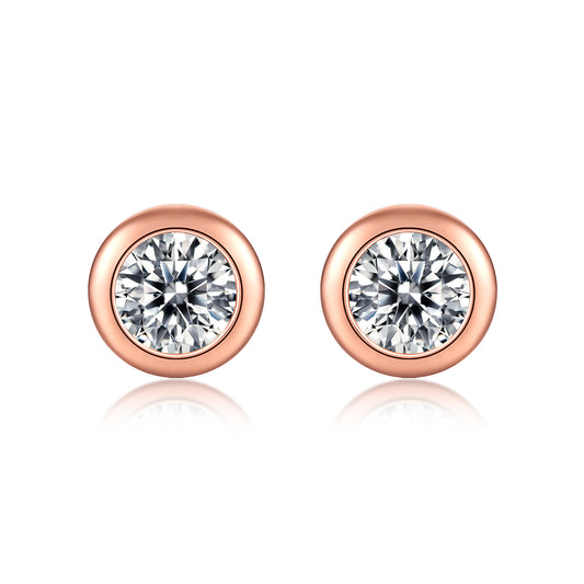 FairyLocus Eternity Round Cut Moissanite Earring D Color VVS1 FLZZERMS14 FairyLocus